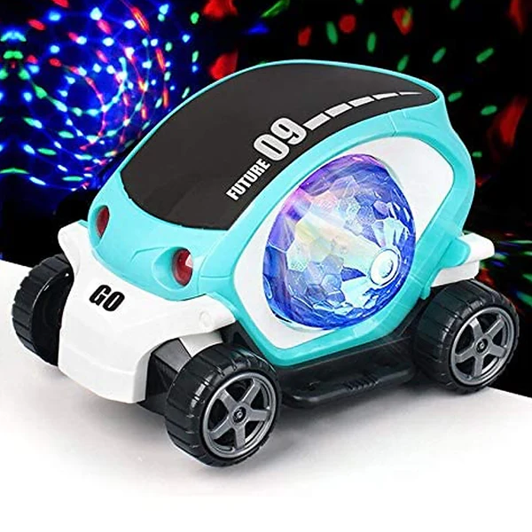 Rotating Stunt Car Toy – 360° Bump & Go Fun | Spark Tots - Image 3