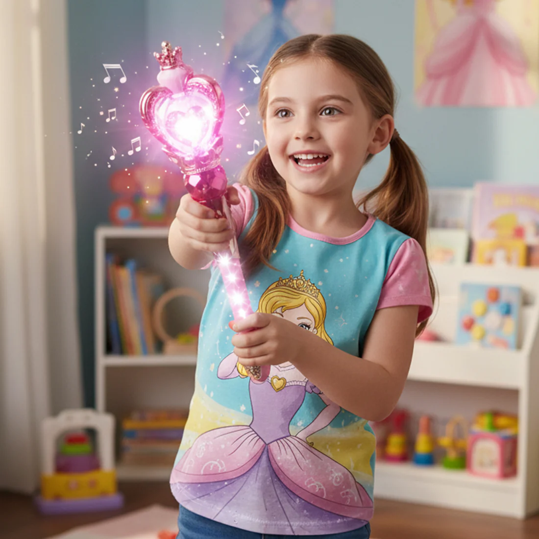 Princess Magic Light Wand Toy – Enchanting Kids' Role Play Accessory - Image 3