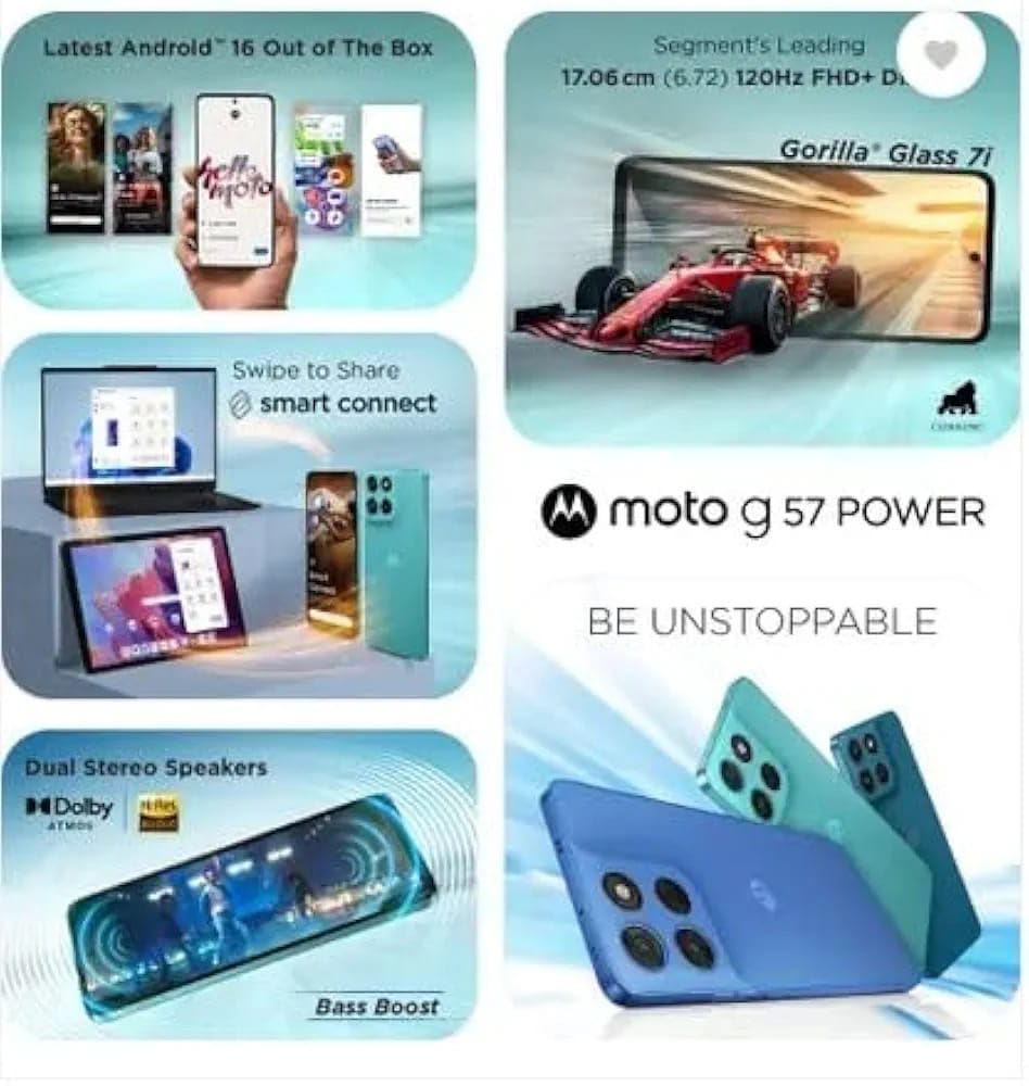 Motorola G57 Power 5G (Fluidity, 8GB RAM, 128GB Storage)| Snapdragon 6s Gen 4 Processor - Image 7