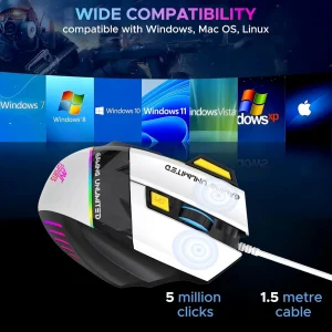 Ant Esports GM100 Wired Ergonomic Optical  Gaming Mouse USB 3.0